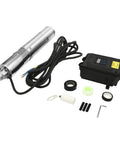 24V Deep Well Submersible Pump 210W with 3 Inch Solar Kit and MPPT Controller, stainless steel and control box for irrigation