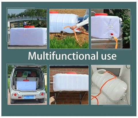 Portable Water Storage Tank 45L Built Tough Heavy Duty Food Grade PE Plastic Heat And Impact Resistant Easy To Clean