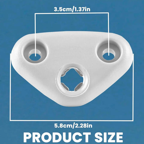 Subaru Sun Visor Mount Clip Replacement size details showing dimensions 3.5cm x 5.8cm with mounting holes visible
