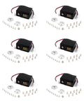 STS3215 Beefy 19KG Digital Servo Motor With 7.4V Power Dual Axis TTL Serial Control, black, 6-pack with accessories displayed