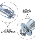 35 Pcs M4 M5 M6 Petal Shape Expansion Nuts And Screws Kit For Hollow Walls Plasterboard Metal Construction With Quick Install And Versatile Use For Home Repairs And Diy Projects, zinc alloy close-up