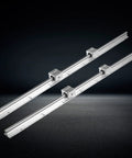 Two Piece SBR12 Linear Guide Rail Kit With Four Matching UU Sliding Blocks Eight Hundred Millimeter Heavy Duty Aluminum Rods for CNC Machines