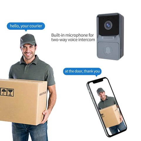 Dope Smart Video Doorbell Camera With WiFi Connect Wireless Doorbell Chime HD Video Two Way Talk Cloud Storage Night Vision