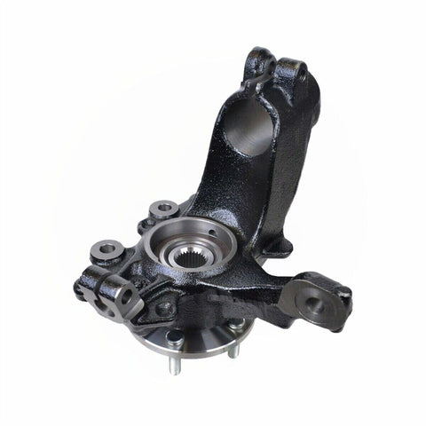 Front view of Front Steering Knuckle And Wheel Hub Bearing Assembly For Ford Focus 2012 2013 2014 2015 2016 2017 2018 2.0L Replacement 686-353 686-352 BR935005LK BR935006LK Heavy Duty.
