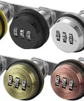 Keyless 3 Digit Cam Lock No Key Needed For Mailbox And Cabinet 20mm Zinc Alloy Password Lock Black Resettable Durable Wear Resistant Portable