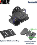 Overdrive Thirty Percent Metal Differential Gearbox With POM Skid Plate For One Tenth Scale LCG Transmission Compatible With RC Crawlers Like Axial SCX10 Capra Element Gspeed And DIY Chassis Purple For Your RC Rig with optional ESC tray and adjustable slide