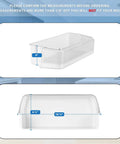 Upgraded Door Shelf Bin Replacement DA97-06177C for Refrigerator dimensions shown in transparent view