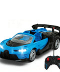 One Eighteen Scale RC Car For Indoor And Outdoor Racing, Fast Electric Sport Toy With LED Headlights, Rechargeable Battery
