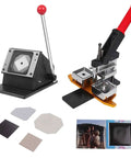 Sick 50mm Professional Badge Maker Machine Kit With Heavy Duty Steel Press And Paper Cutter For Making Custom Photo Magnets Buttons Pins Plus Keychains DIY Craft Projects Simple Assembly 100 Pcs Parts Bundle Legit Value For Money, 50mm badge press kit with cutter and parts