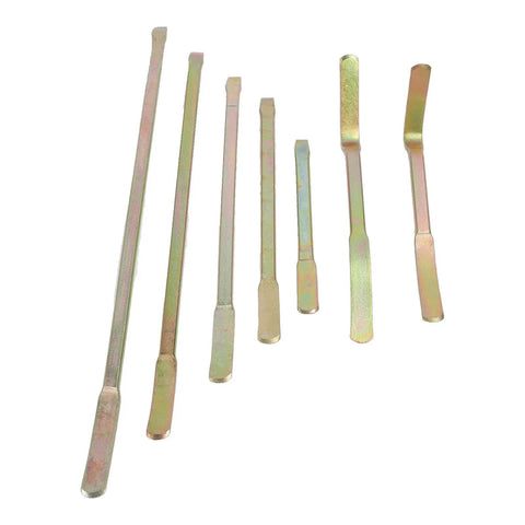 7 Piece Auto Body Repair Pry Bar Set With Curved And Straight Rods For Dent Removal On Cars And Trucks Paint Safe Panel Removal Tool Kit