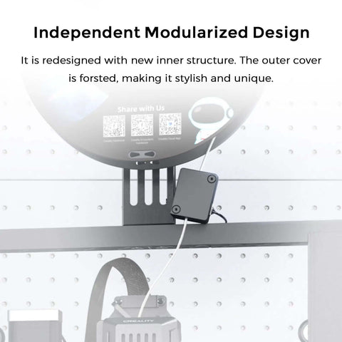 Ender 3 V3 SE And KE Filament Runout Sensor Kit With LED Light showing modular design on perforated board