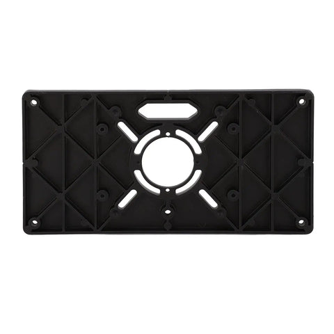 Heavy Duty Aluminum Router Table Insert Plates For Workshop Pros And 24X13X2 Inch Universal Flip Top Base, black insert plate.