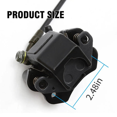 Beefed Up Left Hand Hydraulic Brake Caliper Assembly Replacement For 50cc To 150cc Chinese ATVs Go Karts, dimension 2.48in