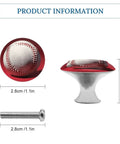 Sport Baseball Cabinet Knobs 2 Pack Stainless Steel Drawer Pulls 1.1 Inch Length 0.8 Inch Height For Dresser Closet Cupboard Bifold Doors