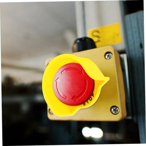 2 Pack Stop Button Protective Covers For Emergency Stop Switches Industrial Plastic Guard To Prevent Accidental Activation