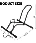 Freestanding Bike Floor Stand For Indoor And Outdoor Use, Adjustable 16 To 29 Inch Wheel Width, No Clamps, No Brackets, No Lifting