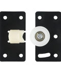 Ultra Quiet Squeak Free Nylon Garage Door Roller With Steel Bearing 85mm Replacement Pulley, Adjustable Sliding Closet Wheel Kit For Wardrobe, Black Durable Hardware, black bracket with nylon roller