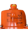 Top Tier High Speed Motorized Damper Actuator Sy2-230-3-T orange unit with detailed specs for HVAC control installation.