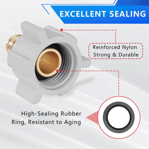 Half Inch PEX To Female NPT Swivel Brass Crimp Adapter No-Lead Fitting, PEX-B Compatible, 360 Degree Swivel Nut For Easy Install And Flex, Heavy-Duty Nylon Nut, Corrosion Resistant, 4-Pack with reinforced nylon nut and seal ring