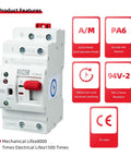Automatic Transfer Switch 4P 63A AC 220V For UPS And Home Power Backup Millisecond Level ATS Auto Manual Switch DIN Rail Mount