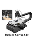 Powerful Desktop Scroll Saw For Snappy Wood Cuts With Dust Free Design And High Speed Motor Built Tough For Weekend Shop Projects And Intricate Craft Patterns Comes With Two Units, showcasing intricate cutting details.