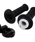Throttle Grip Set With Cable For Mini Baja MB165 MB200 196cc 200cc Doodlebug Bike, showing grips and throttle housing clamp