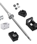 700mm SFU1605 Ballscrew CNC Kit For DIY Makers includes ball screw, coupler, nut housing, and end supports