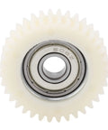 Close-up of 36 Tooth Nylon Gear For Electric Bike Motors Replacement Sprocket With Steel Bearing Fits 250W And 350W E Bike Motors
