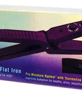 Box of Tourmaline Ceramic Flat Iron With Five Eighths Inch Plate, High Heat Up To 430 Fahrenheit, Adjustable Temperature, includes gem bag