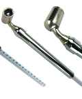 GA-255 Large Bore Swivel Foot Air Gauge With 360 Degree Swivel, 10 To 150 Psi, Nickel Plated Brass, multiple views