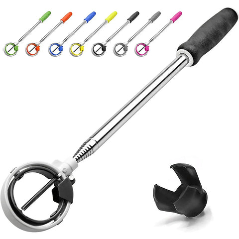 Telescopic Golf Ball Retriever With Spring Release Head And Locking Clip Water Resistant Grabber Tool For Easy Ball Retrieval 9 Foot Extendable Golf Accessory Heavy Duty Stainless Nail Fixing Great Go To Gift For Men Black, shown with multiple color options.
