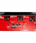 Pro-Level Brushless Cordless Angle Grinder With Paddle Switch 4-1/2 Or 6 Inch Disc Compatible 18-Volt Lithium Battery Tool Only box design showing features and specifications.