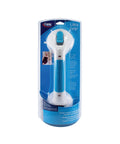 Packaged 12-Inch Suction Shower Grab Bar With Ultra Grip Dual Locking Cups for strong stability in bathtubs and showers.