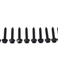 Heavy Duty Clutch Cover Screw Bolts Set Of Ten Fits Polaris RZR And Ranger 570 900 1000 2013 Through 2020 Replaces Oem 7519330, black steel screws