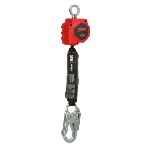 Self Retracting Lifeline Rebel 6-Foot Web With Steel Snap Hook black red unit for industrial fall protection
