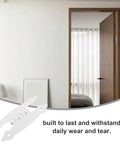 Premium White Metal H Shape Cabinet Door Hinges For Interior Cabinets And Furniture Doors With 89x37x1.2mm displayed