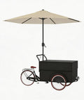 Kickstart Your Curbside Hustle With This Heavy Duty Outdoor Coffee Cart Featuring A Wide Canopy Sun Shade And Smooth Rolling Wheels For Mobile Vending Or Pop Up Market Sales.