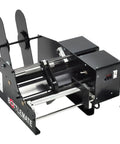 No Sweat Heavy Duty Automatic Label Applicator For Round Containers Dual Sided Bottle Labeling Machine with adjustable rollers.