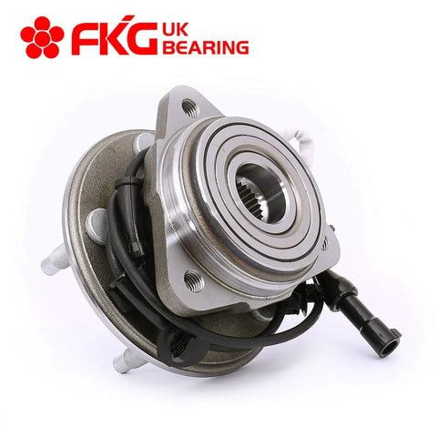 Front Wheel Bearing Hub Assembly Set Of 2 For 95-01 Ford Explorer 01-05 Explorer Sport Trac 01-09 Ranger 00-09 Mazda B4000 01-02 Mazda B3000 97-01 Mercury Mountaineer 5 Lugs ABS 4WD 4X4 Ready For 4X4