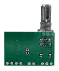 Back view of a module from Set Of Four Mini 5V Digital Audio Amplifier Modules With Potentiometer, Dual Channel 3W Output Each, Dope DIY Audio Kit