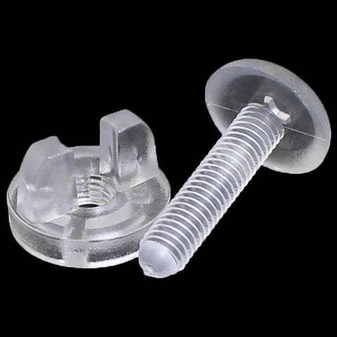 Clear Plastic Wing Nut Kit With Screws 10 Sets M5x25mm for quick microcontroller board assembly and motion sensor installations