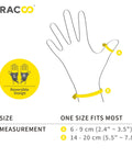Sizing guide for Thumb Spica Splint For Arthritis Pain Relief And Support Fits Left Or Right Hand Unisex CMC Splint TP30