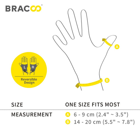 Sizing guide for Thumb Spica Splint For Arthritis Pain Relief And Support Fits Left Or Right Hand Unisex CMC Splint TP30