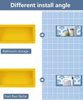 Tileable Shower Niche Foot Rest 16 By 8 By 4 Inches Recessed Wall Niche Insert For Soap Holder And Razor Storage install options