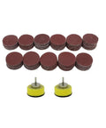 110 Piece 1 Inch Sanding Discs Set With 2 Mandrels And Hook And Loop Shank Pads 40 To 600 Grit Polishing Kit For Rotary Tool Or Drill Use On Wood Metal And Plastic.