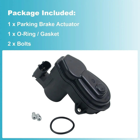 Premium Rear Parking Brake Actuator Motor Straight Bolt On Swap With Rock Tough Housing and Smooth Day One Operation No Headache Replacement Part 34216791420 with O-Ring and bolts.