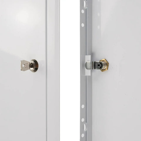 Bulletproof Lockable Metal Access Panel For Drywall 6X12 Inch with secure key mechanism and locking detail.