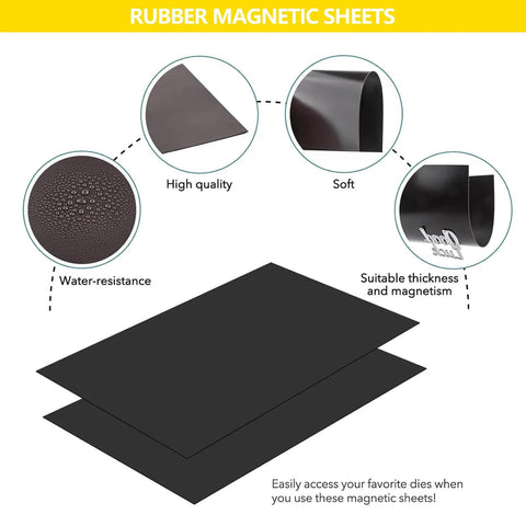 Non Adhesive Magnetic Sheets 8.5 By 11 Inch 30 Mil Thick 8 Pack Flexible Blank Magnet Sheets details