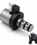 Premium Velocitrans Valve Body Solenoid MD758981 close-up view with wiring for Mitsubishi Hyundai Kia and Dodge cars.
