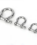 Two Pack M12 And M14 Stainless Steel D Type And Bow Shackle Set 304 Rust Resistant For Anchor Towing And Off Road Recovery Beefy Heavy Duty Shackles For 4x4 Jeeps And Trucks
